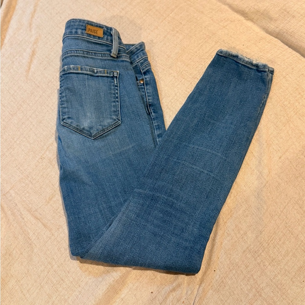 PAIGE Women's Classic Denim Skinny Jeans Verdugo Ankle Size 28